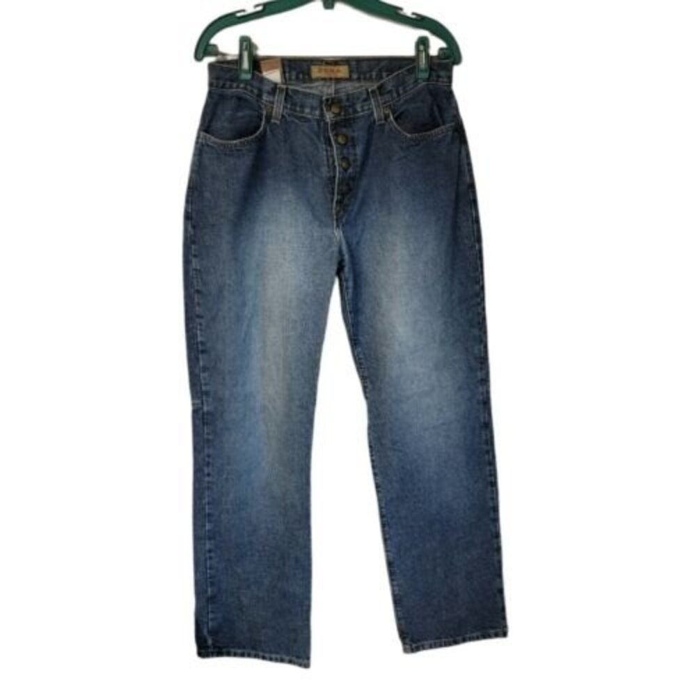 Vintage 90's Zena Jeans Exposed Button-Fly High Waist‎